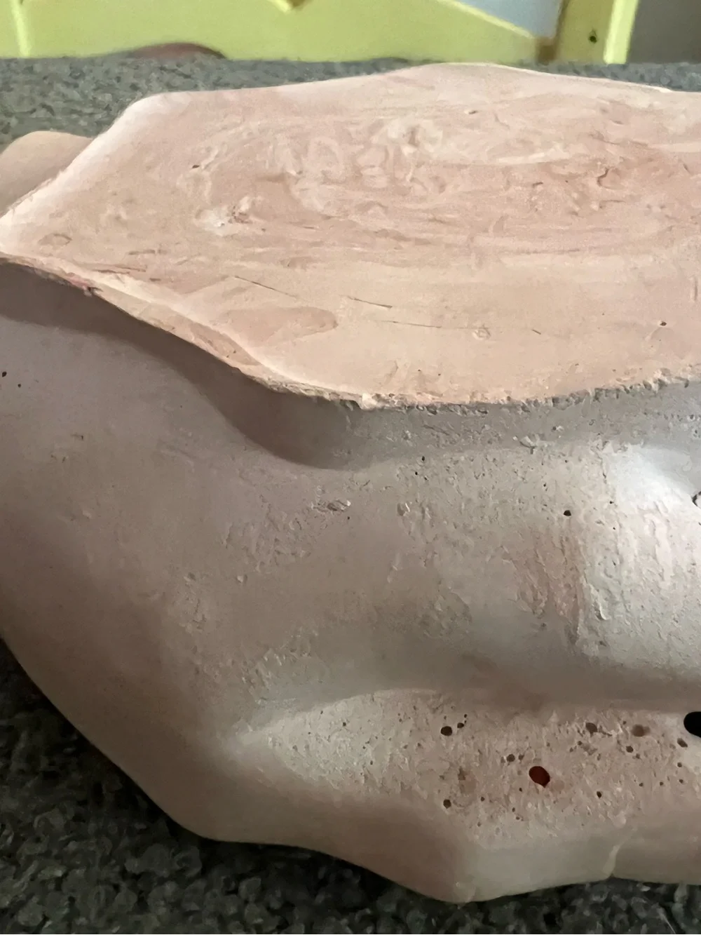 Giving Hands made of plaster of Paris and colored with white